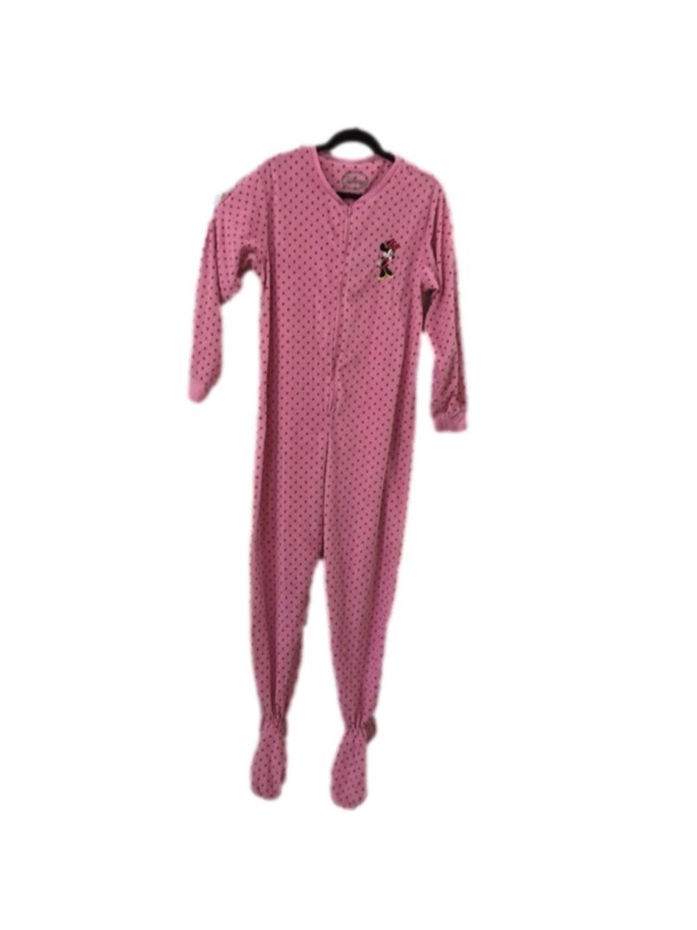 DISNEY adult footed sleeper.  Minnie Mouse.  Size M